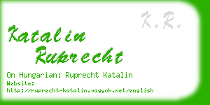 katalin ruprecht business card